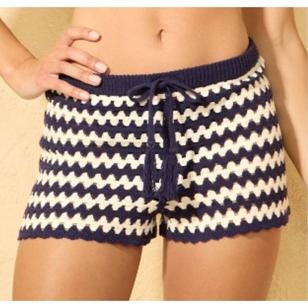 NWT Shade & Shore Crochet Swim Cover Up Shorts Festival Boho Women’s L